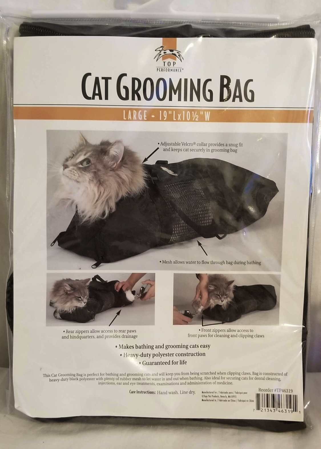 Cat Bag for Easy Baths