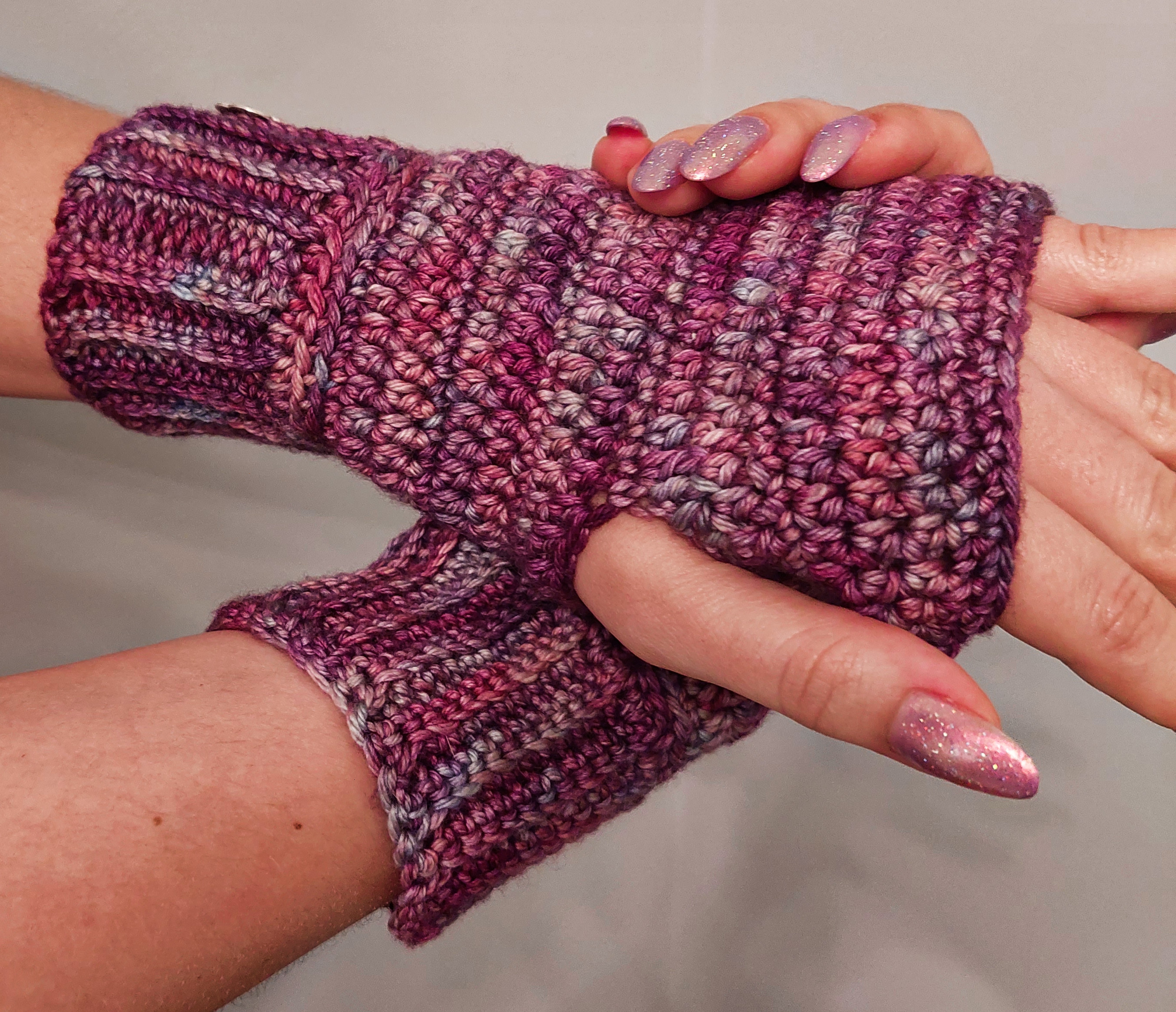 Soft Merino Wool Fingerless Gloves - Lotus, acaa2022