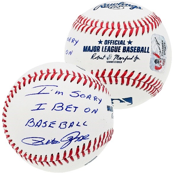 Pete Rose Autographed Baseball - Official Major League Ball w