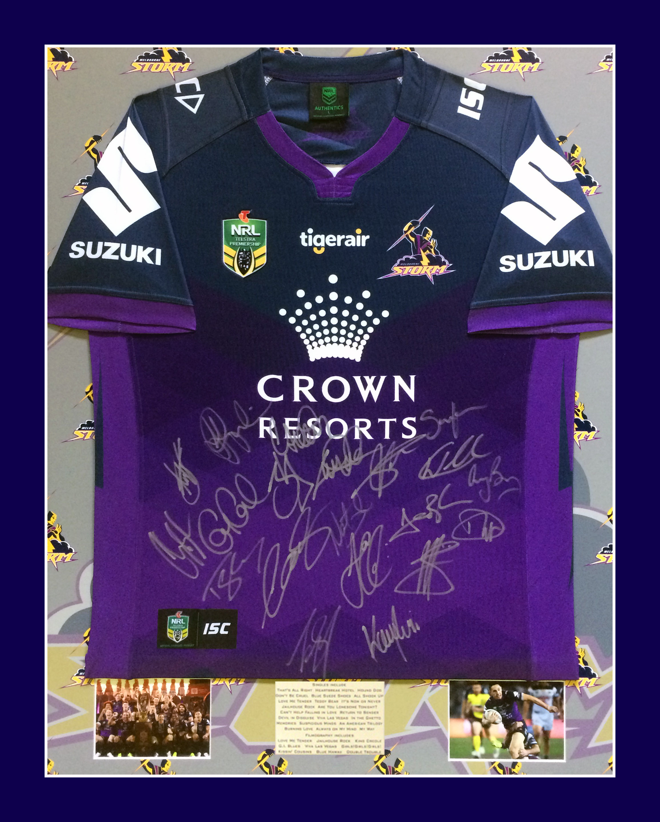 Melbourne Storm Signed 2017 Jersey, aflw22