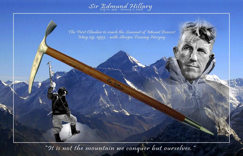 Sir Edmund Hillary signed Ice Axe | bestof2019 | Bid Now -