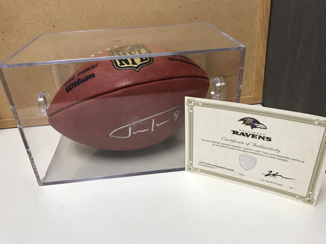 Signed Baltimore Ravens Football, bigwig