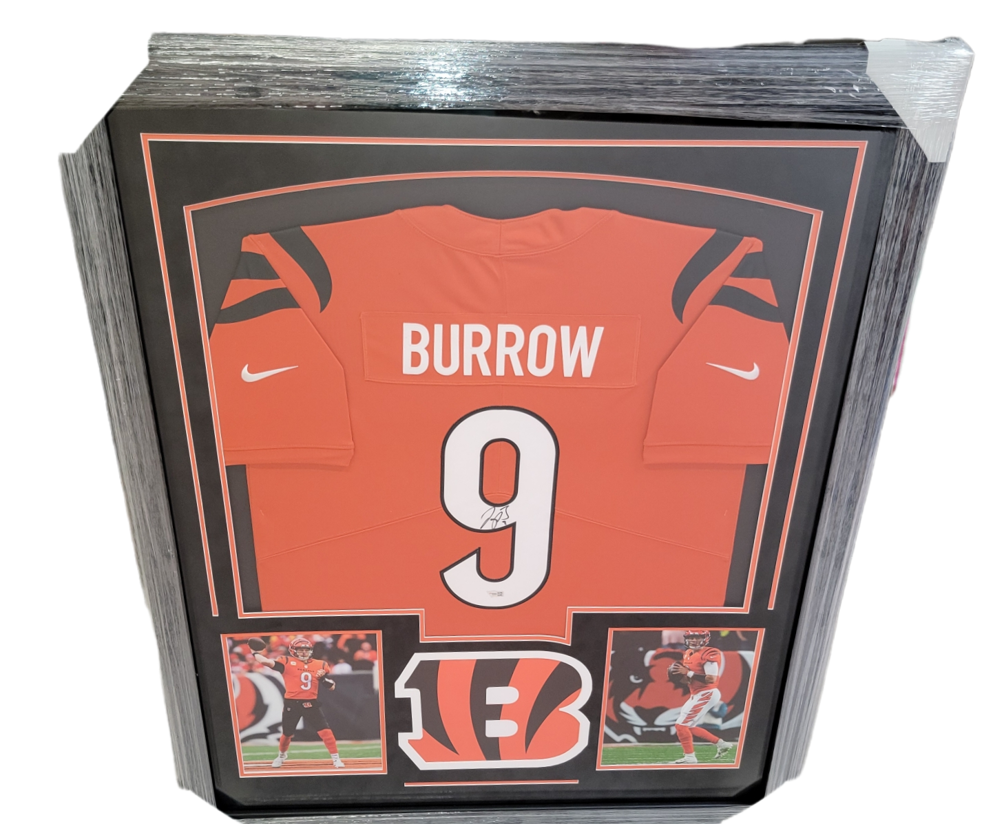 framed joe burrow jersey
