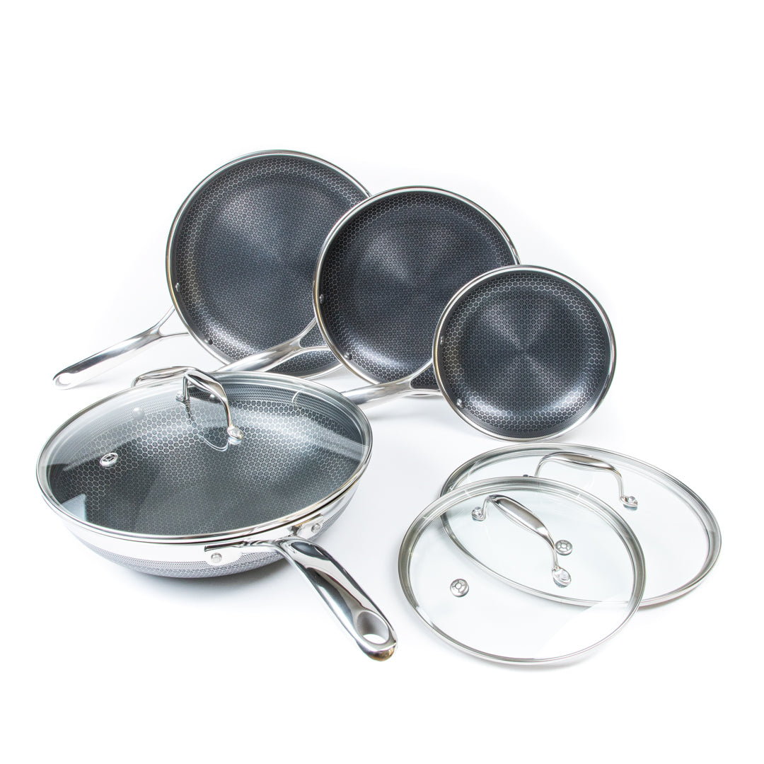 Costco Item Review Hexclad Hex Clad Hybrid Cookware Commercial Pan and Lid  Set 8 10 12 inch Wok 