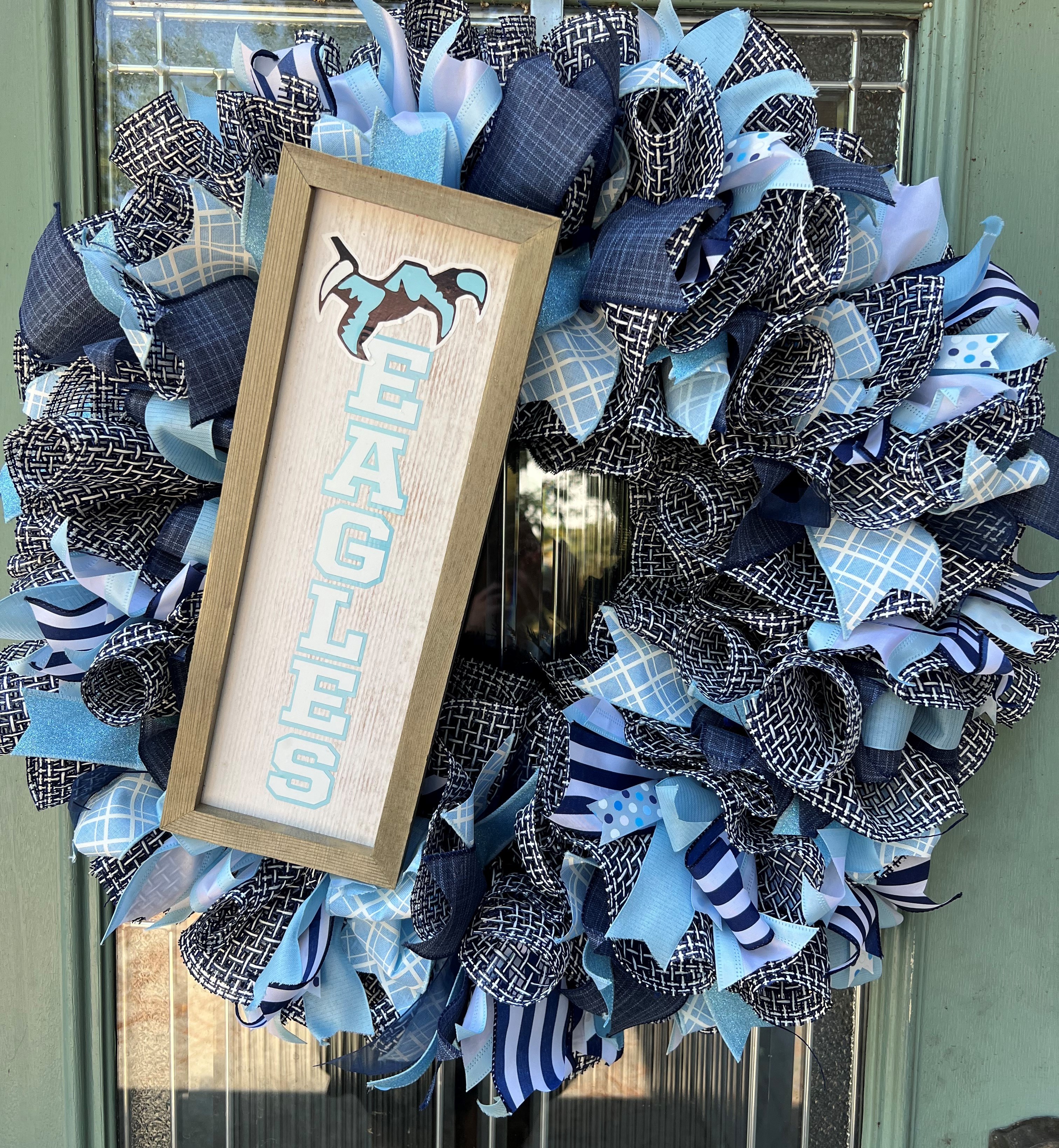 carolina panthers wreath