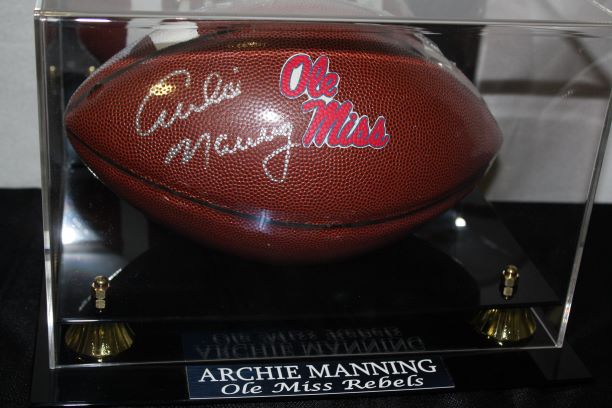 archie manning autographed football