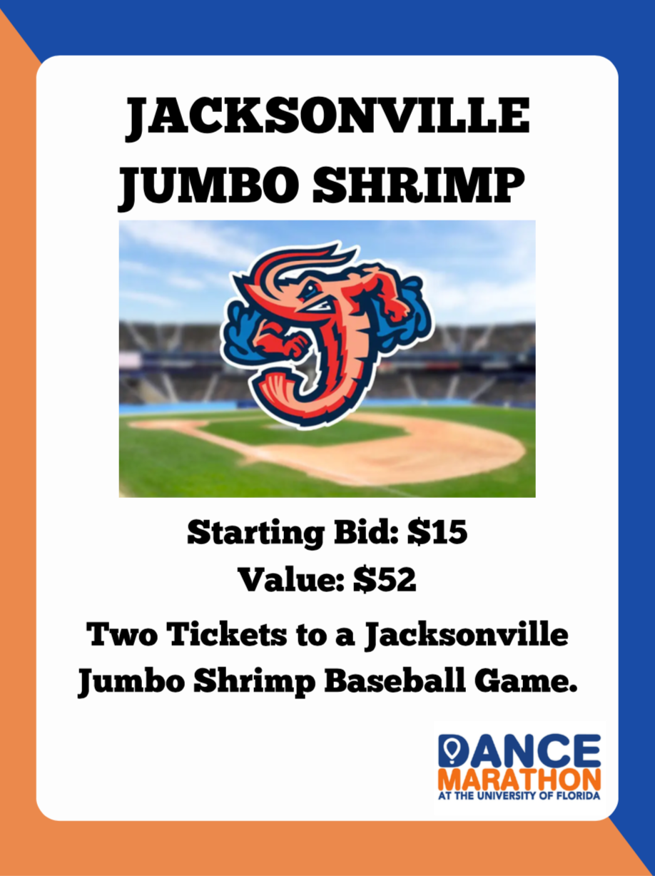 DEADLINE for Jumbo Shrimp Baseball Tickets