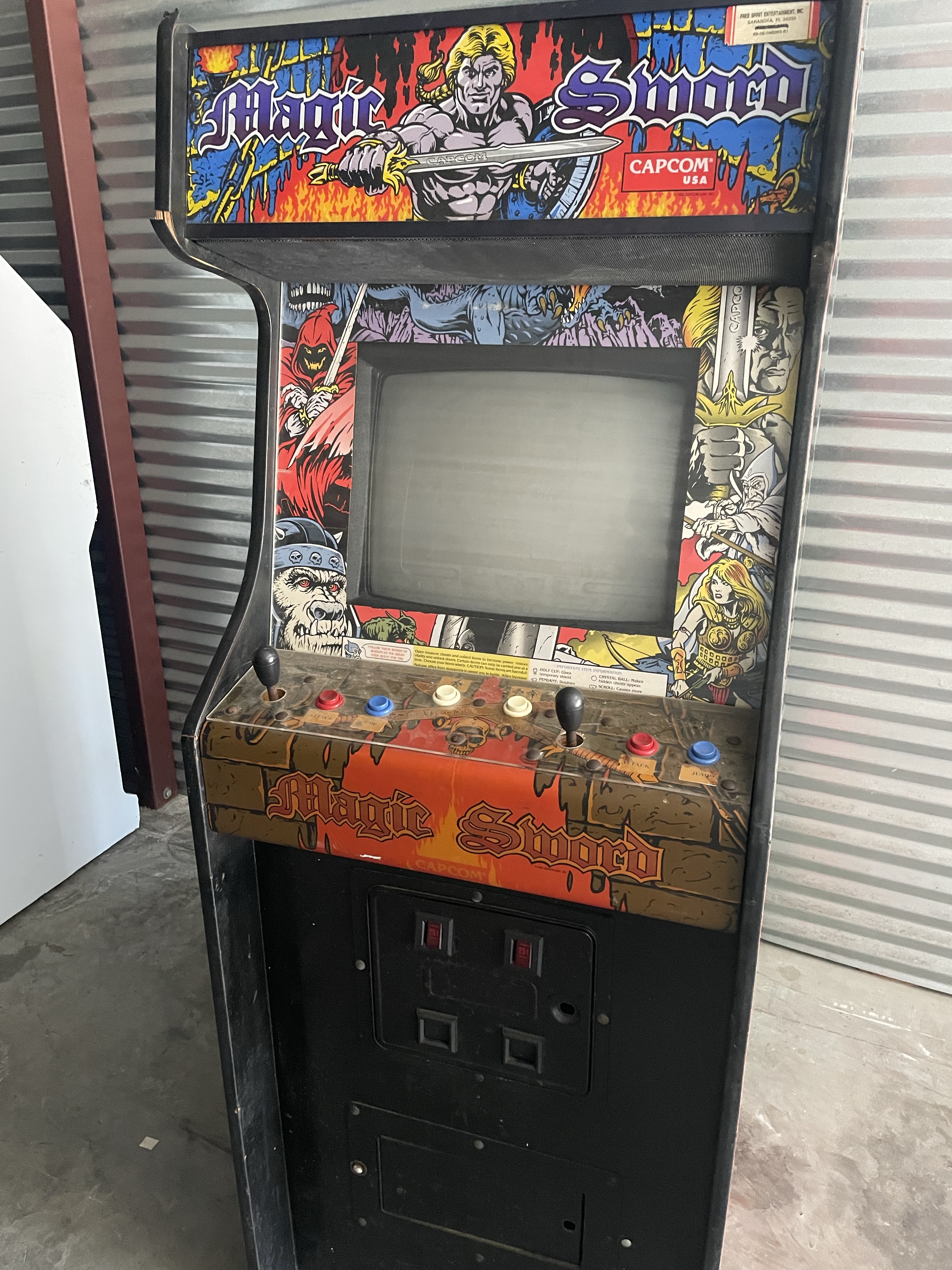 magic sword arcade cabinet