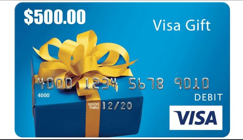 500 Visa Gift Cards