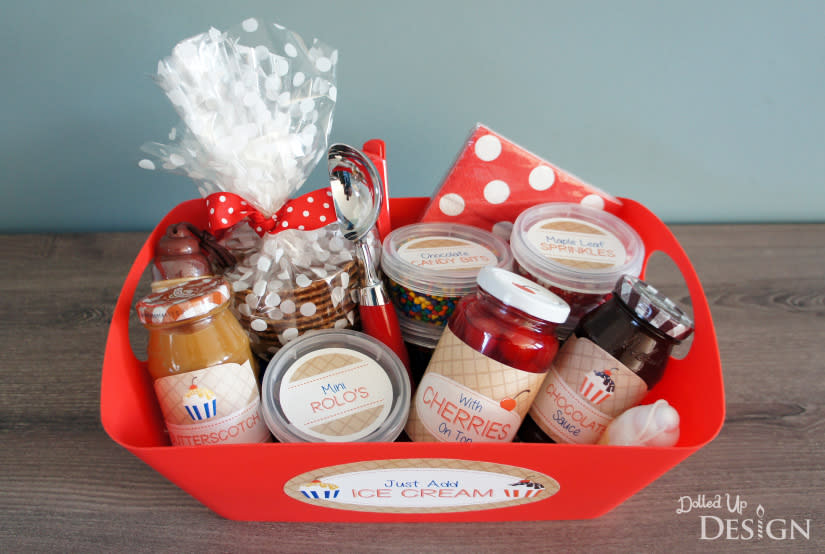 Just Add Ice Cream Gift Basket