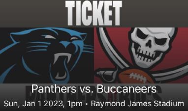 Fire the Cannons! Bucs Tickets, jtfgolf2022