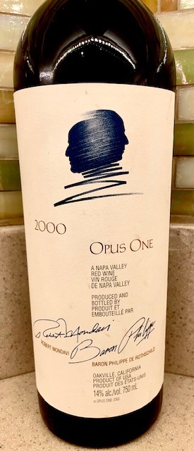 2000 Opus One Wine – 2002 Vintage $450 (Featured Item)