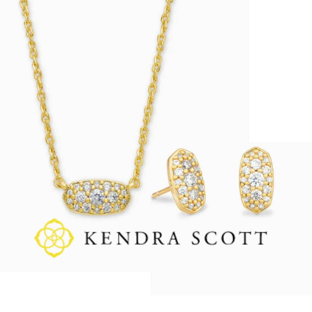 Kendra Scott: Grayson Gold Pendant Necklace - Cobalt Blue Illusion | Makk  Fashions