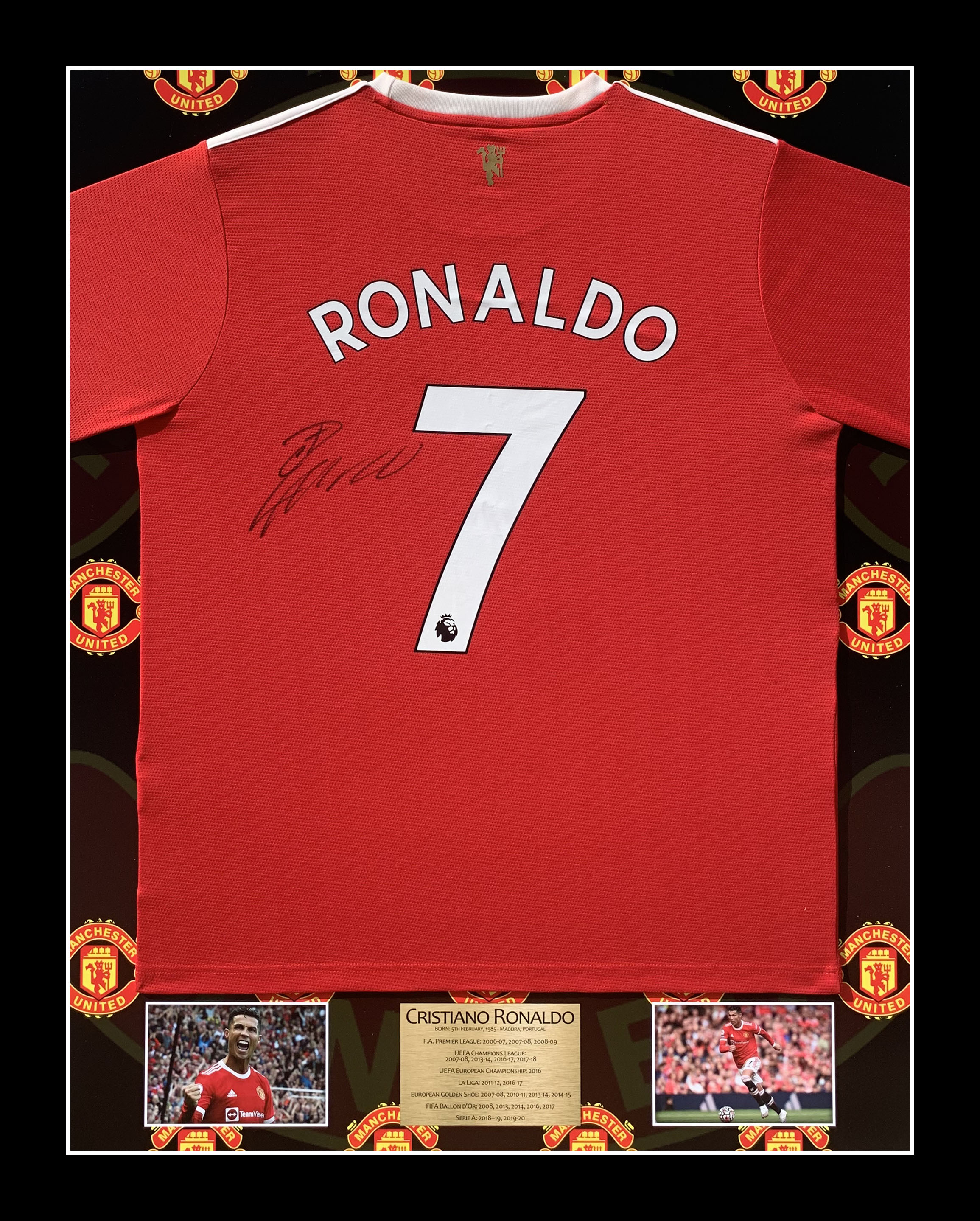 Cristiano Ronaldo Signed Manchester United Champions League