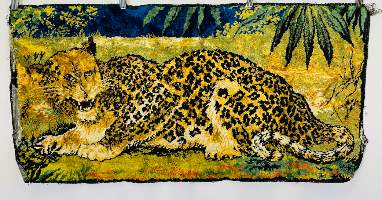 Vintage 2025 leopard tapestry