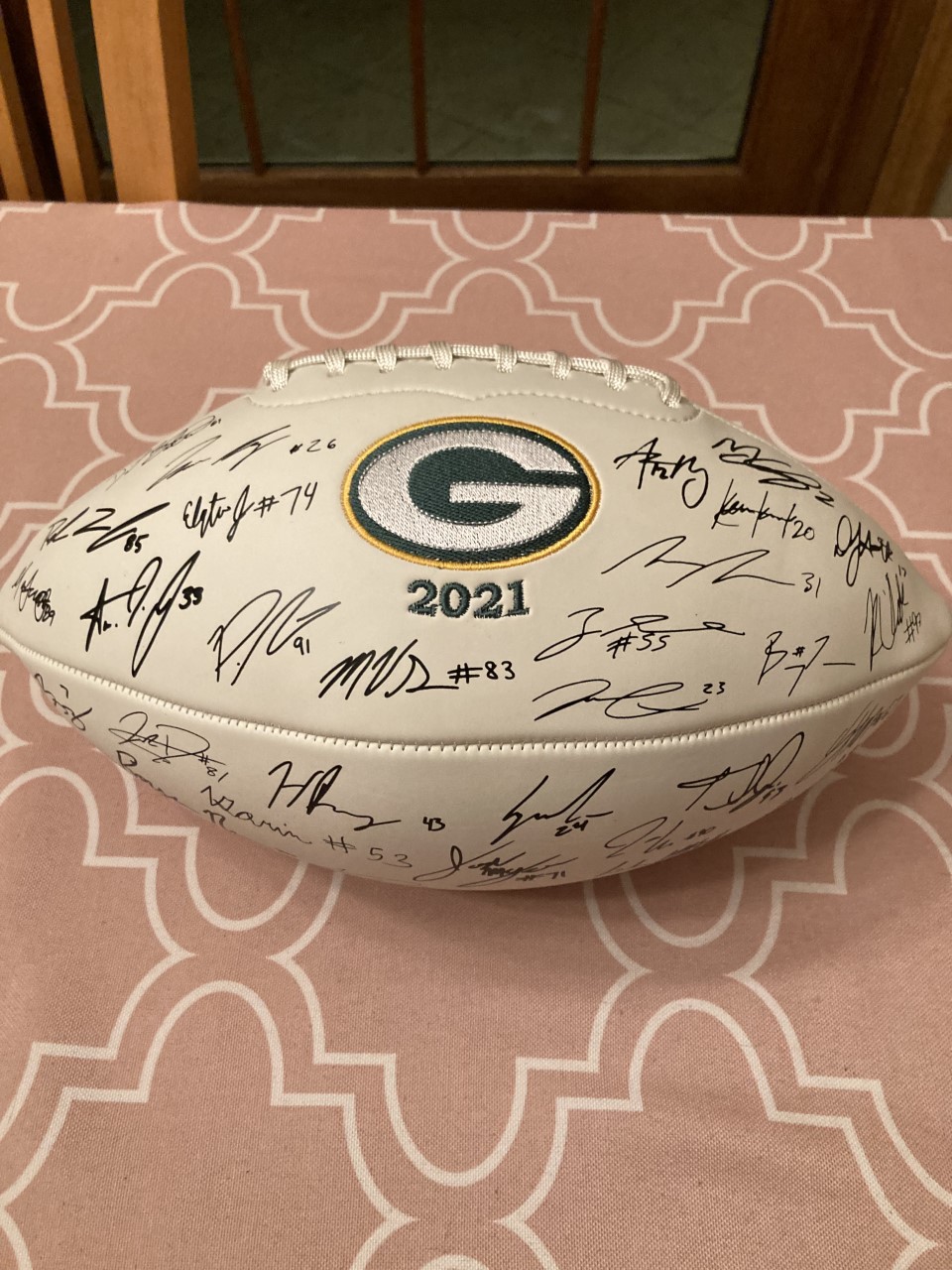 Green Bay Packers Team Signed football