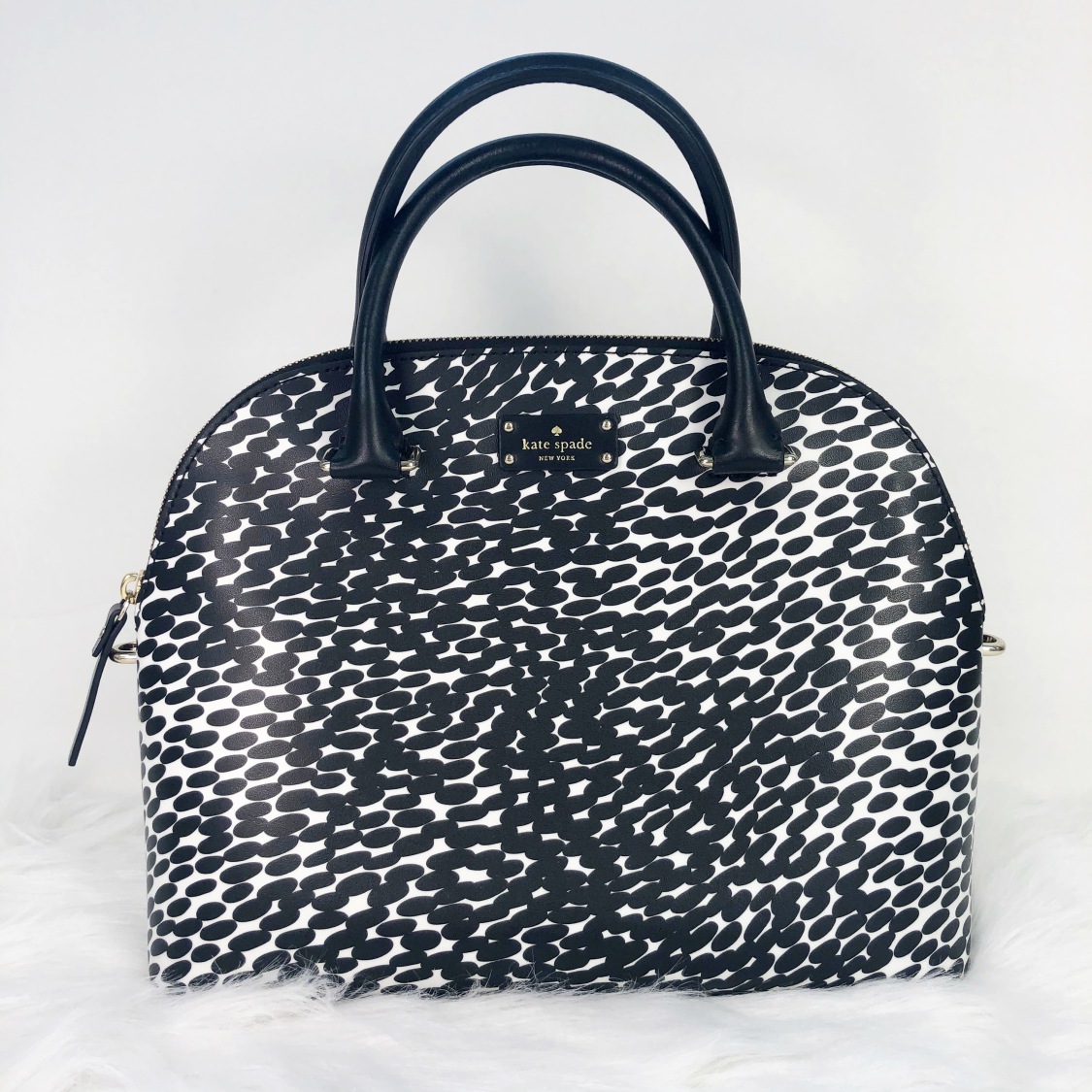 Kate Spade Kitt Leopard Large Tote - Black Multi