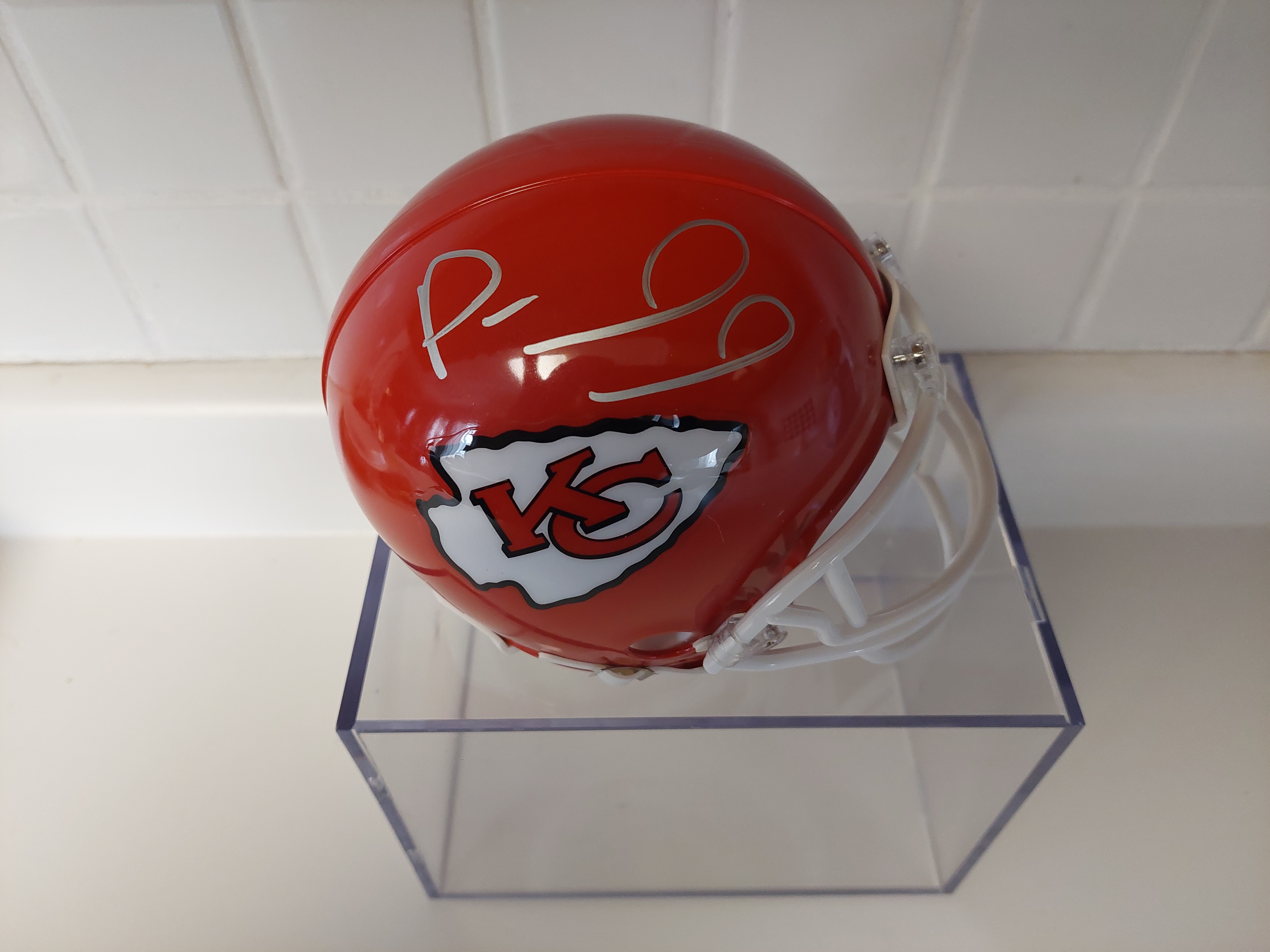 Ball, helmet signed by Mahomes up for auction for nonprofit