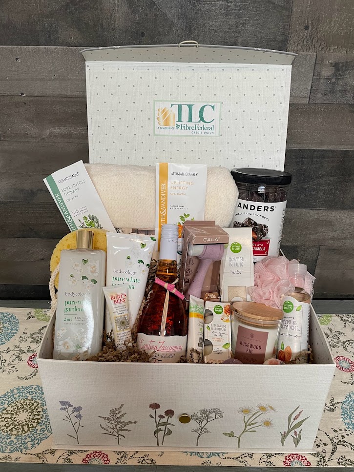 Mimosa Gift Basket from TLC, springintohopeauction