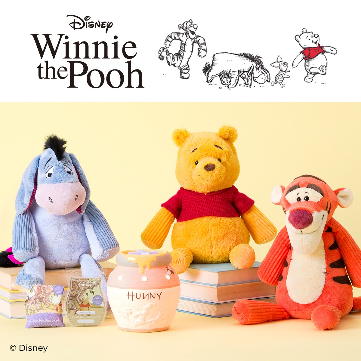 Hunny Pot Scentsy Warmer, Winnie the Pooh & Friends