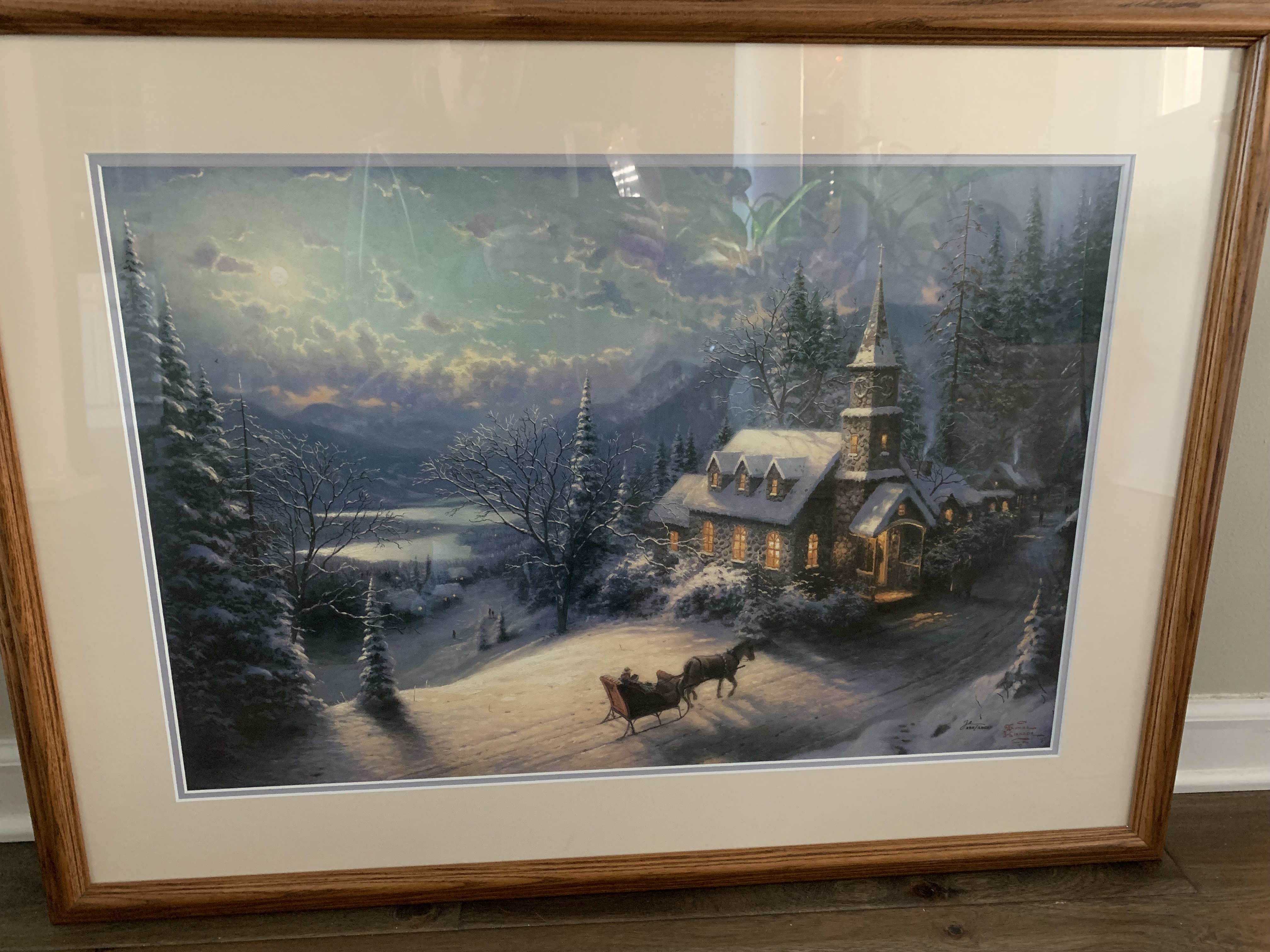 Thomas Kinkade Sunday Evening Sleigh Ride | we2024 | Bid Now
