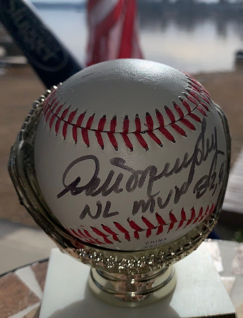 Dale Murphy Signed Baseball, wfw2023
